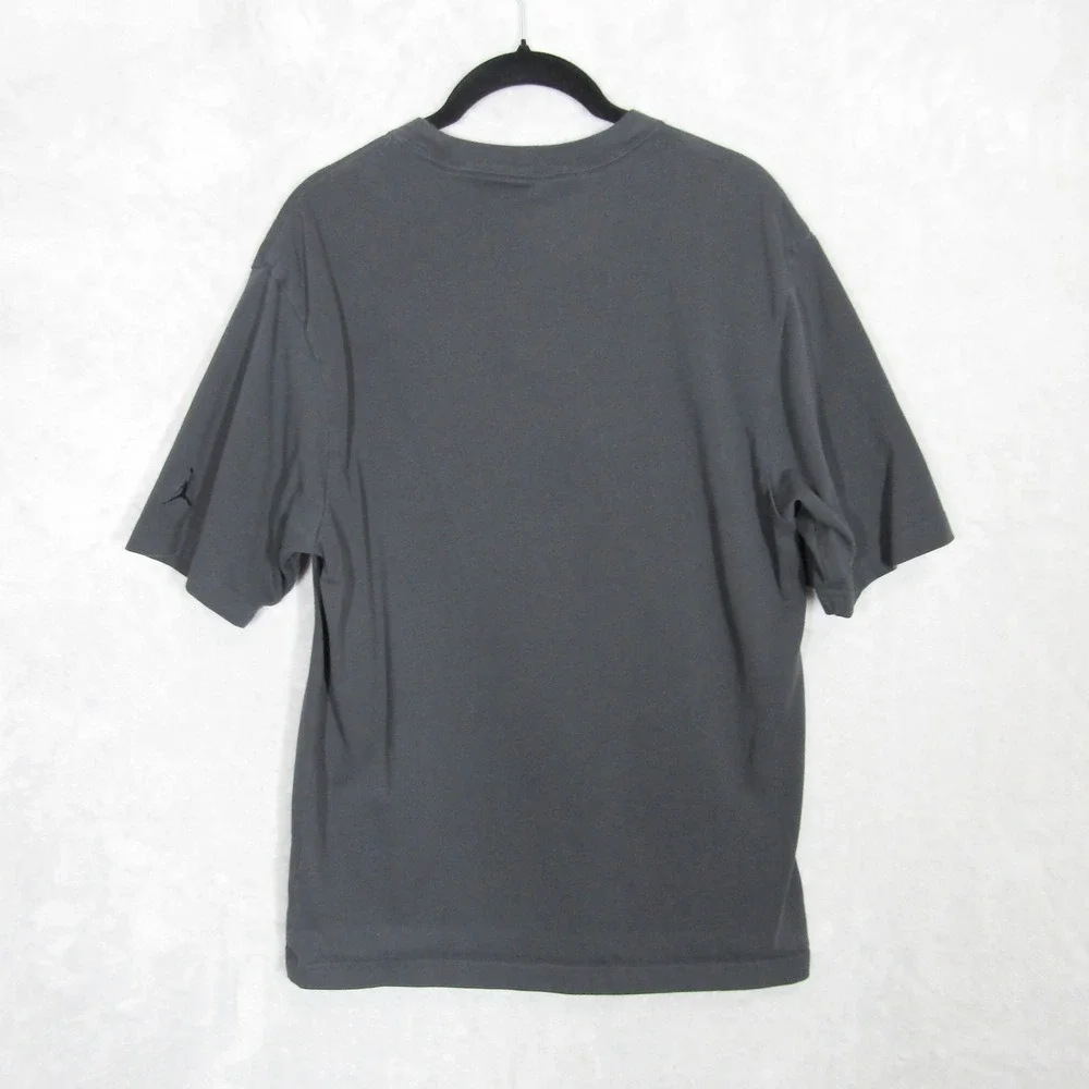 Air Jordan Embroidered Logo T-Shirt Mens Small Jumpman Casual Sport Black Fade